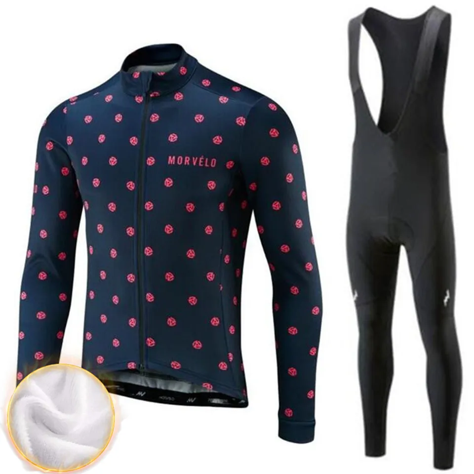 Fleece long sleeve Mavic Pro Team зимний длинный рукав Джерси костюм велосипедиста MTB Одежда форма Горячая шерсть кофта для велоспорта Ropa Ciclismo - Цвет: Fleece long sleeve