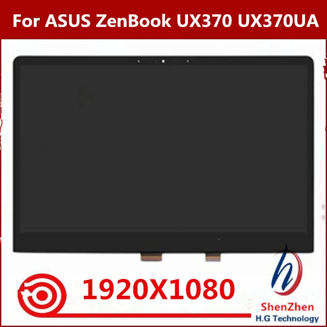 

Original For ASUS ZenBook UX370 UX370UA 13.3" inch Laptop FHD 1920*1080 B133HAN04.2 Lcd Screen Touch Digitizer Assembly