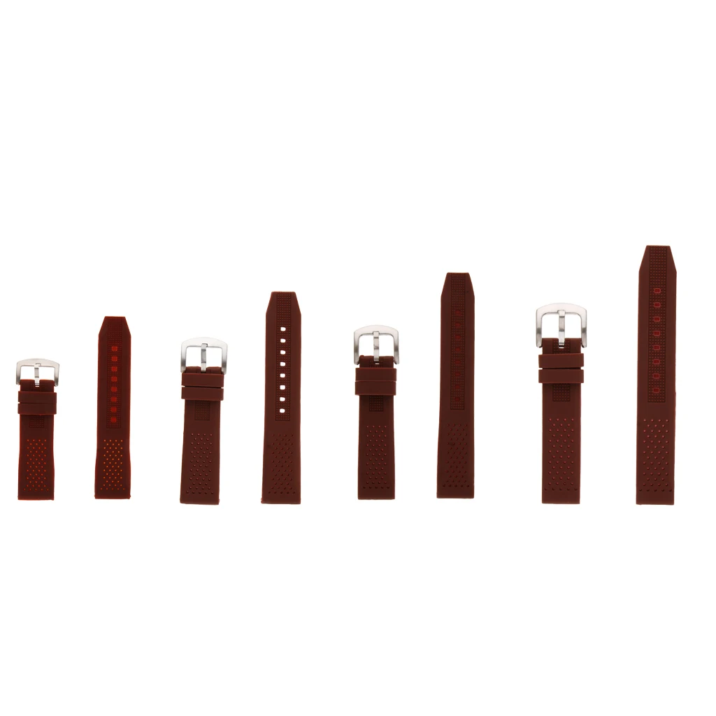 Ремешок силиконовый для наручных часов резиновый водонепроницаемый браслет