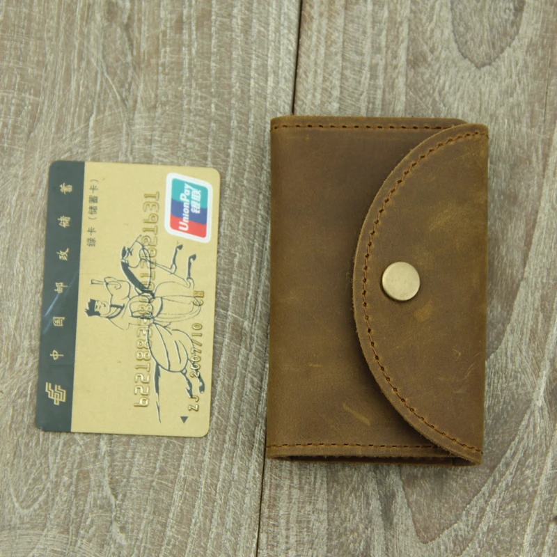 Винтажный брелок из воловьей кожи чехол Дамский натуральной череп ключ кошелек