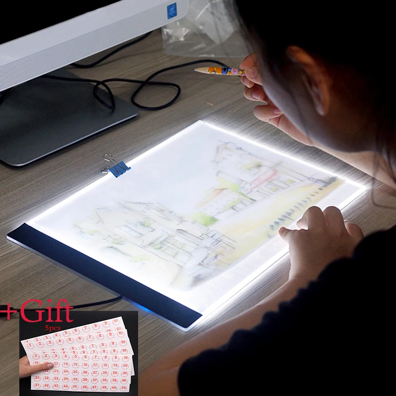 Новый Диммируемый светодиодный светильник A4 Borad Pad планшет инструменты алмазная