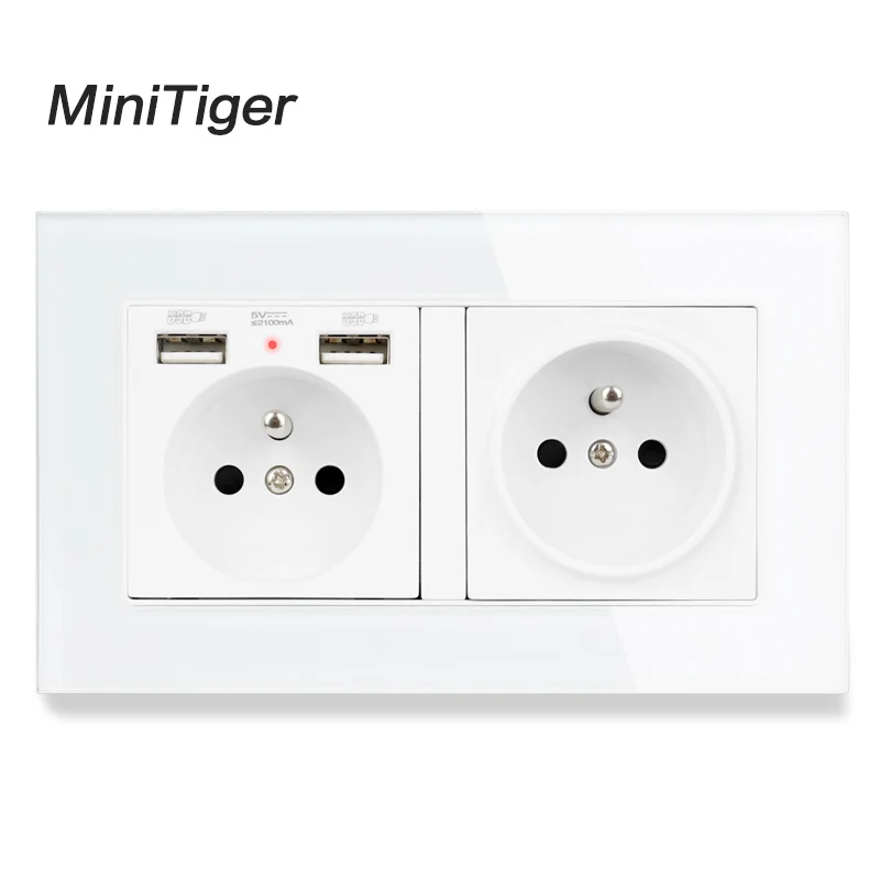 Настенная розетка с 2 USB-портами и светодиодным индикатором | Обустройство дома