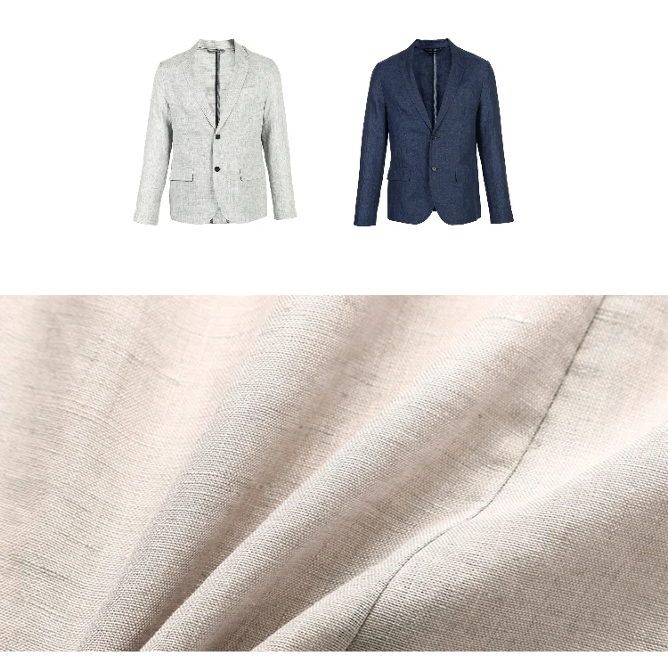 JackJones мужской льняной костюм куртка удобный блейзер мужская одежда 219108505