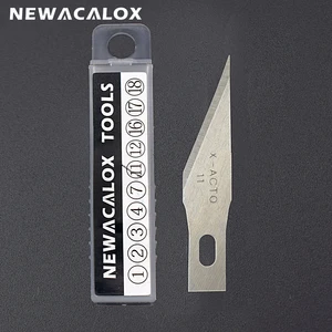 NEWACALOX 20 шт. лезвия из нержавеющей стали для телефонной пленки инструмент режущий гравер рукоделие хобби нож DIY скальпель резьба по дереву ремонт печатных плат