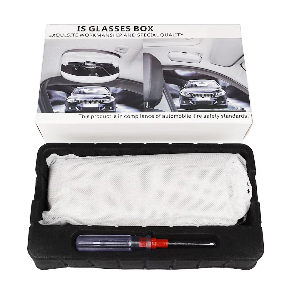 

SUMMER glasses case For BMW F10 F30 F32 F01 F20 car roof sunglasses cover storage box top quality ABS beige gray black color