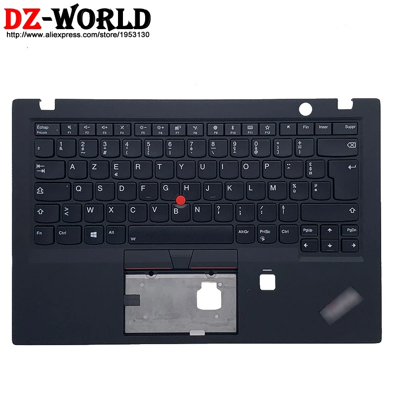 

New Original Shell C Cover Palmrest Upper Case With French Backlit Keyboard for Lenovo Thinkpad X1 Carbon 5th Gen Laptop 01LX511