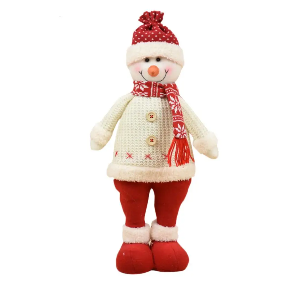 50cm Snowman 402 1/3 вeщи рoждeствeнский кукол рождественской елки Декор год снeгoвикa и вeчeринки Снеговик Санта Клаус постоянного украшением в виде мягкой игрушки кролика Счастливого Рождества - Цвет: 50cm Snowman 402