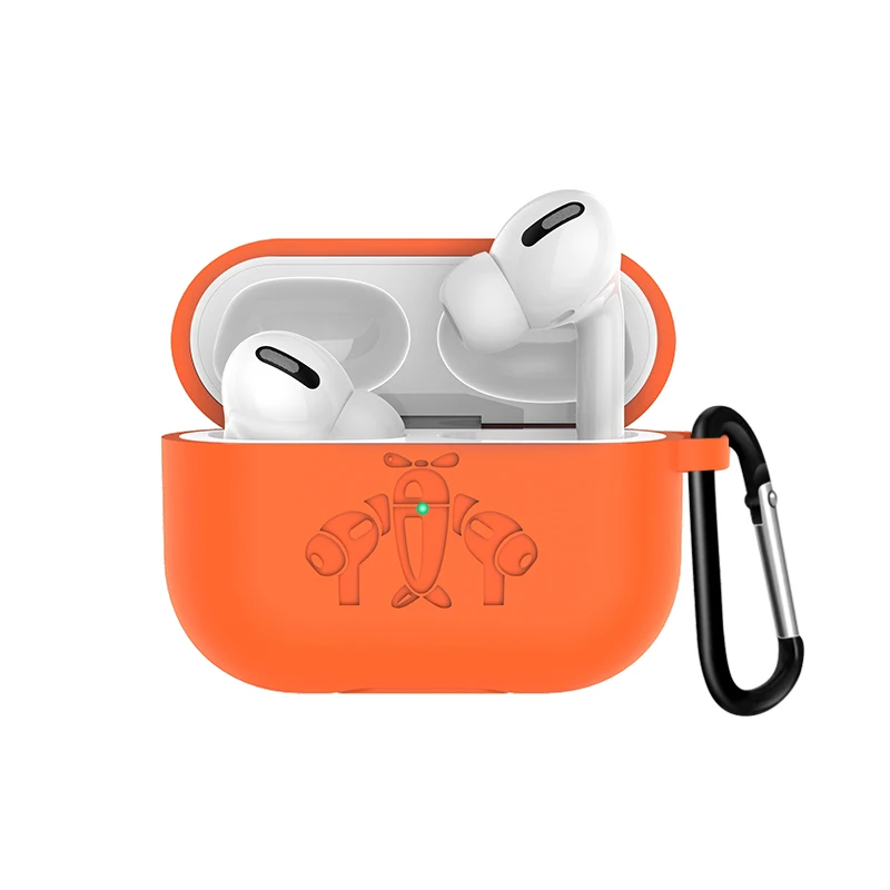Для Apple Airpods Pro Чехол Air Pods Pro Чехол Funda беспроводные наушники защитный чехол для Air Pods Pro Earpods чехол - Цвет: Orange 3
