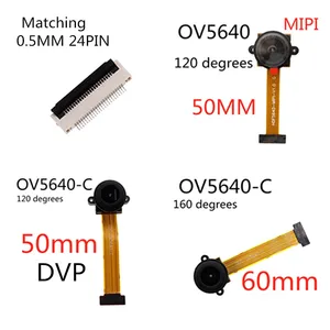 Модуль камеры OV5640 MIPI 120 градусов 5 миллионов пикселей 24 контакта 120 градусов 5 см 160 градусов 6 см широкоугольный MIPI DVP интерфейс