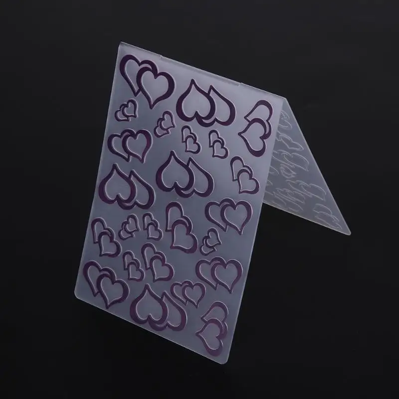 Пластиковые режущие штампы с сердечками трафарет альбом для скрапбукинга DIY