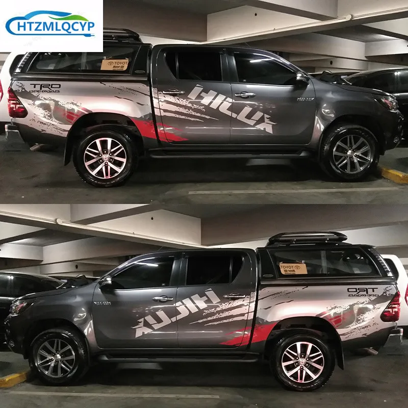 

Наклейка для Toyota Hilux, наклейка для пикапа, внедорожного украшения, Модифицированная Цветочная панель