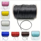 10 ярдовлот 1 мм Вощеная Веревка из искусственной кожи нить шнур ремешок Ожерелье Веревка женский браслет Шамбала