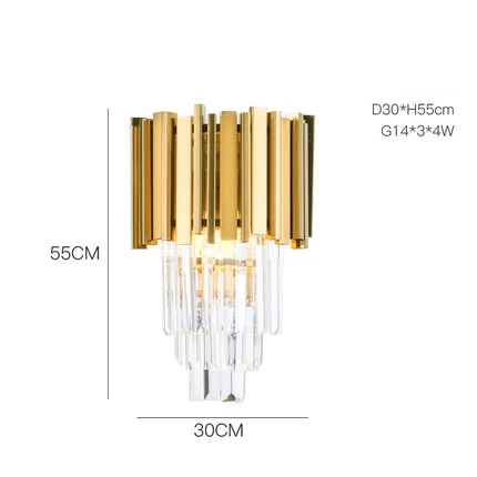 led g9 Нордик Нержавеющие Стали Хрустальные Круглые Светодиодные Лампы.Светодиодные Светильники Люстры Подвесные.Светильники Подвесные Светильники.Светильник Подвесной Светильник. Для Столовой,Фойе и Спальни - Цвет корпуса: wall lamp