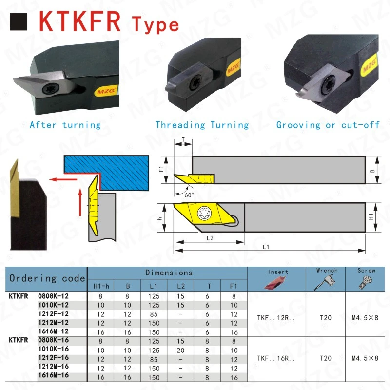MOSASK TKF 10 шт. TKF12R100-S ZP15 токарный станок с ЧПУ KTKFSL инструмент маленькие части канавок для резки обработки карбида вольфрама вставки