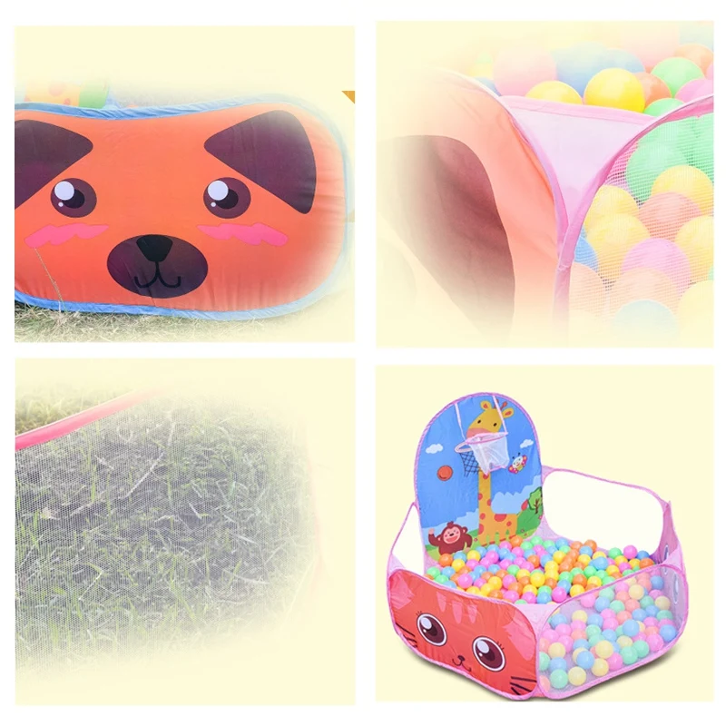 

Foldable Cartoon Outdoor Teepee Kids Children Ocean Ball Pool Baby Tent Ball Basket Gaming Toys Educational Toy