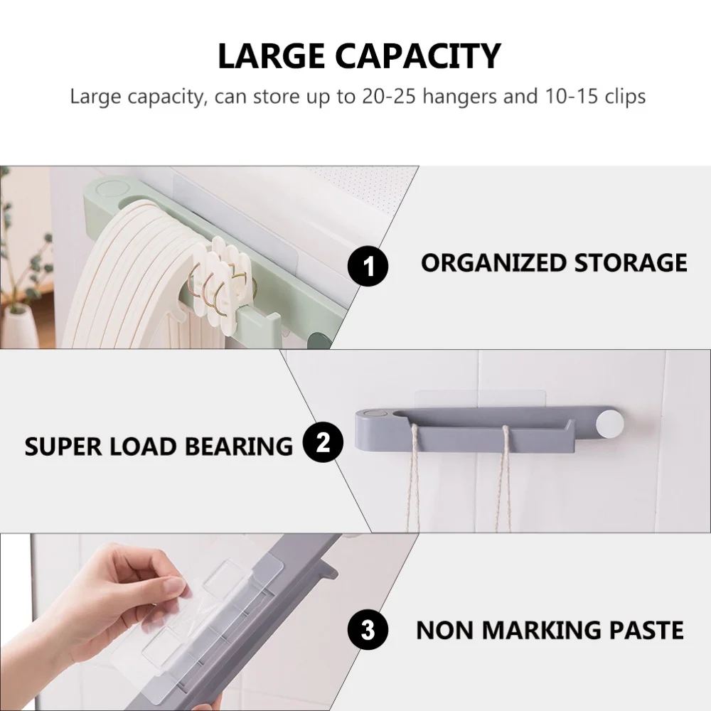 

4pcs Durable Clothes Hanger Storage Rack Clothes Hanger Storage Organizer