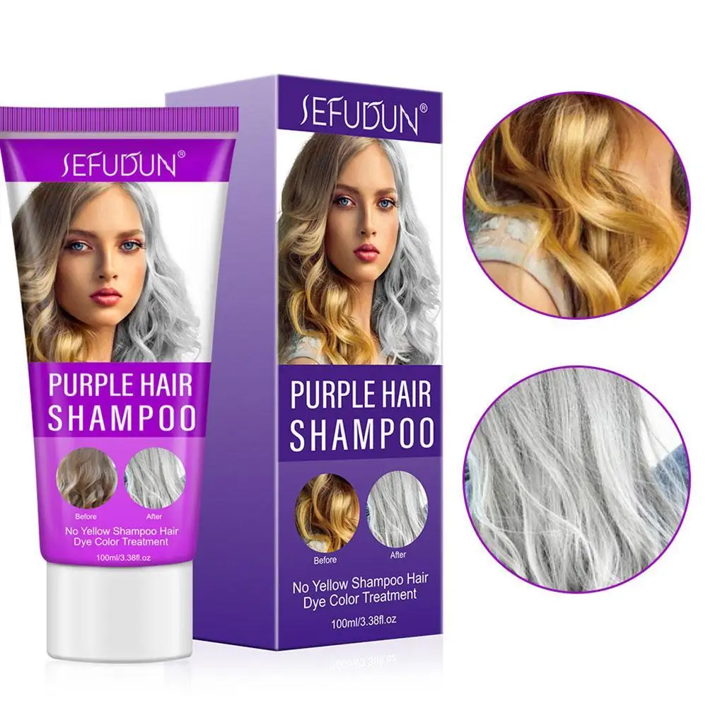 

Light Yellow Dyed Gray to Milk Milk Gray Purple Shampoo Hair Mask Moisturizing Refreshing Soft Hair to Yellow Shampoo Hair Care