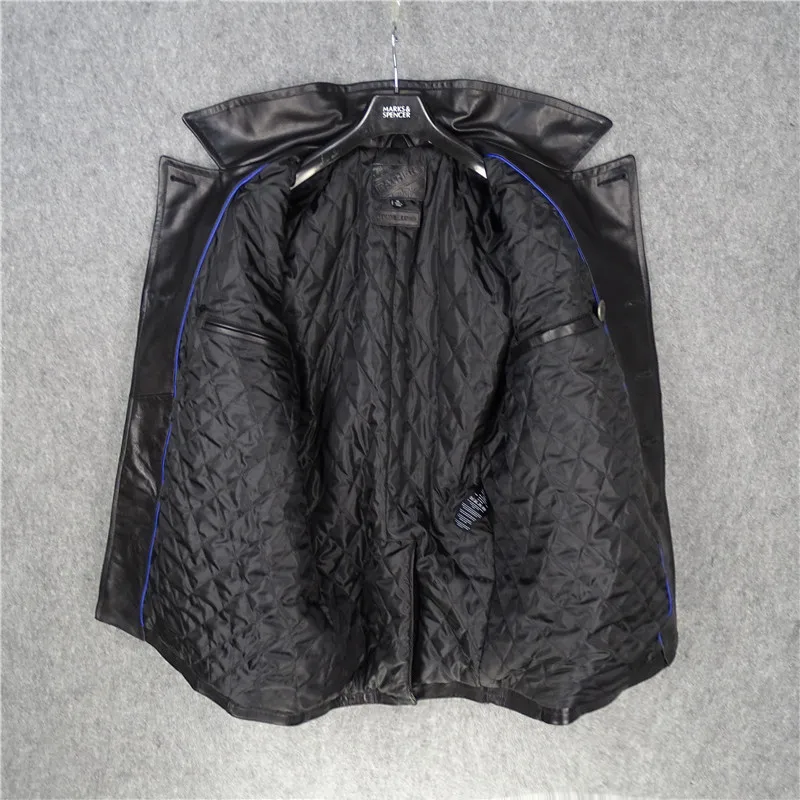 

JCHB 2021 High Quality Genuine Leather Jacket Men Real Cow Coat Warm Cotton Mens Jackets Autumn Winter Chaquetas Hombre Pph3014