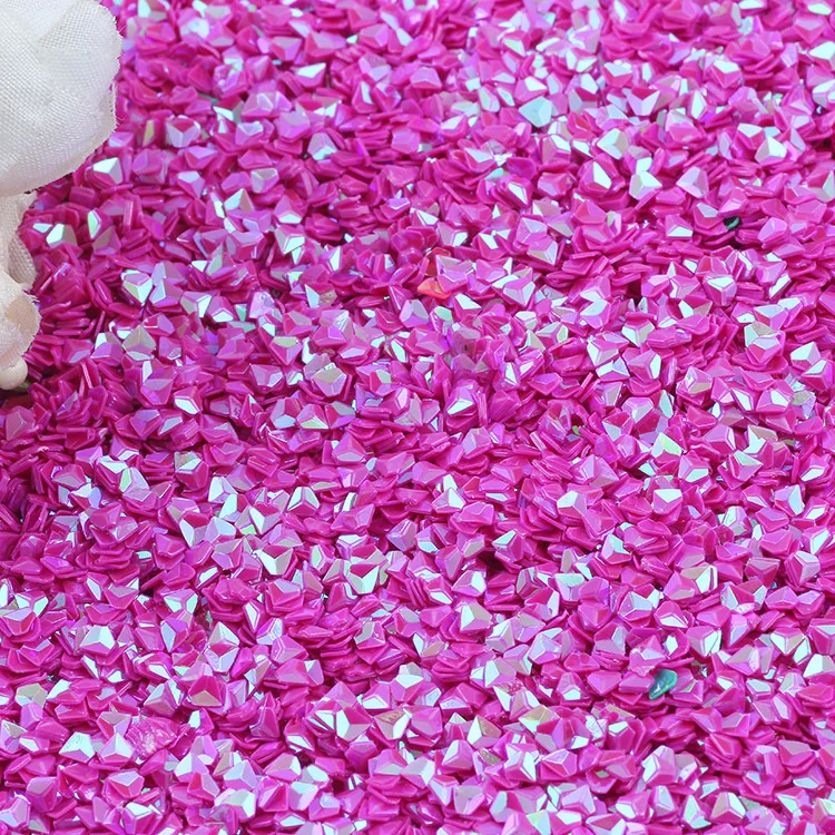 rose red 10 г Алмазная форма, Сыпучие блёстки для ремесла DIY Scrapbooking свадебные ногти конфетти декорация ремесло блеск блесток пайетки 3 мм - Цвет: rose red