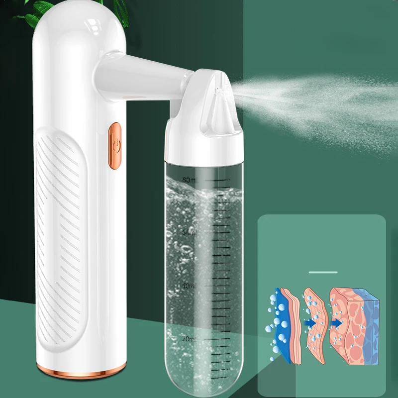 

120Pa High-Pressure Facial Sprayer Water Oxygen Nano Facial Moisturizing Steamer Beauty Instrument Hand-Held Injecting Apparatus