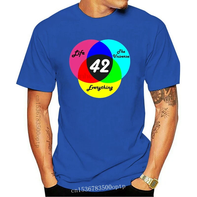 

Футболка мужская хлопковая, забавная ретро-футболка «Научно-Фантастика», «хихитхикеры» с надписью «Better Is 42»