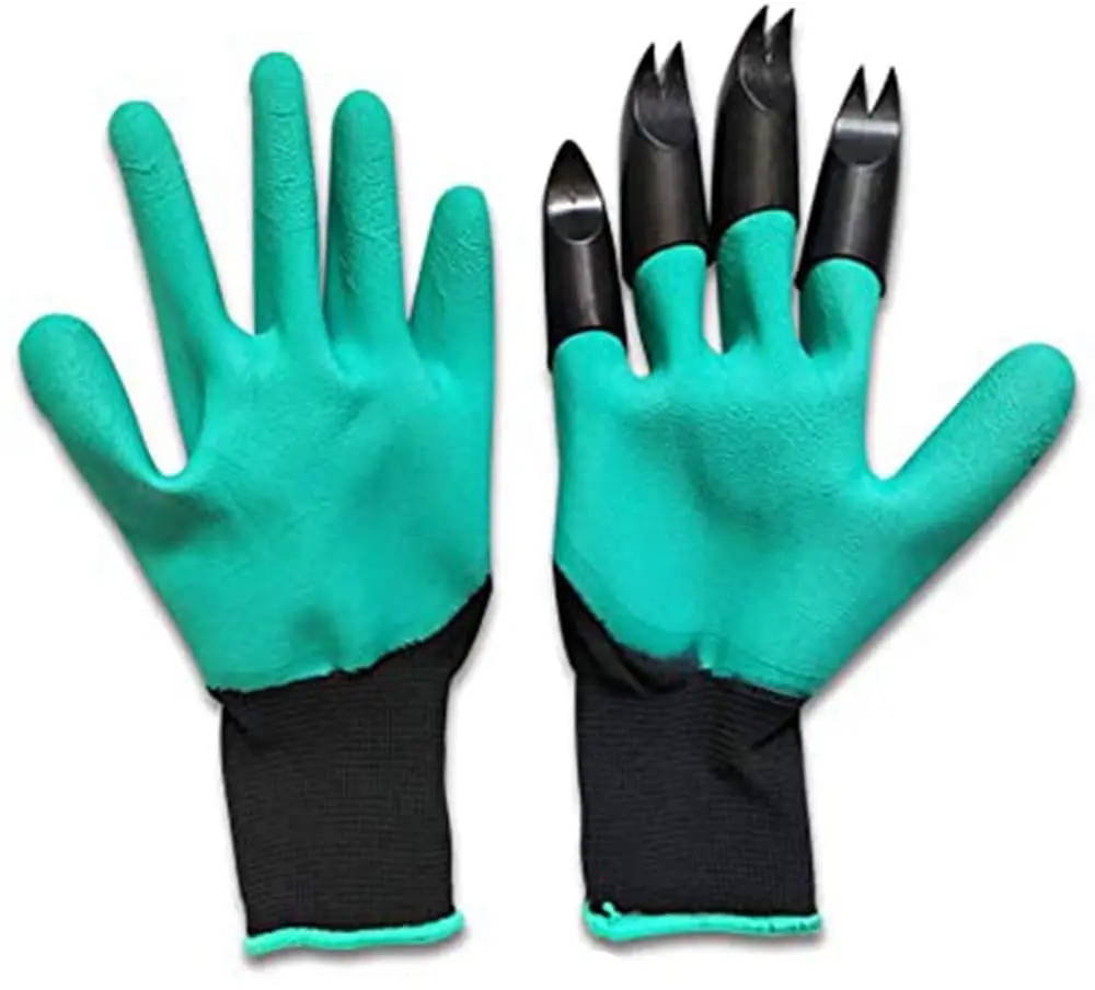 

Garden Genie Gloves with Claws Waterproof Gardening Gloves For Digging and Planting Gardening Gifts for Women and Men 2 Pairs