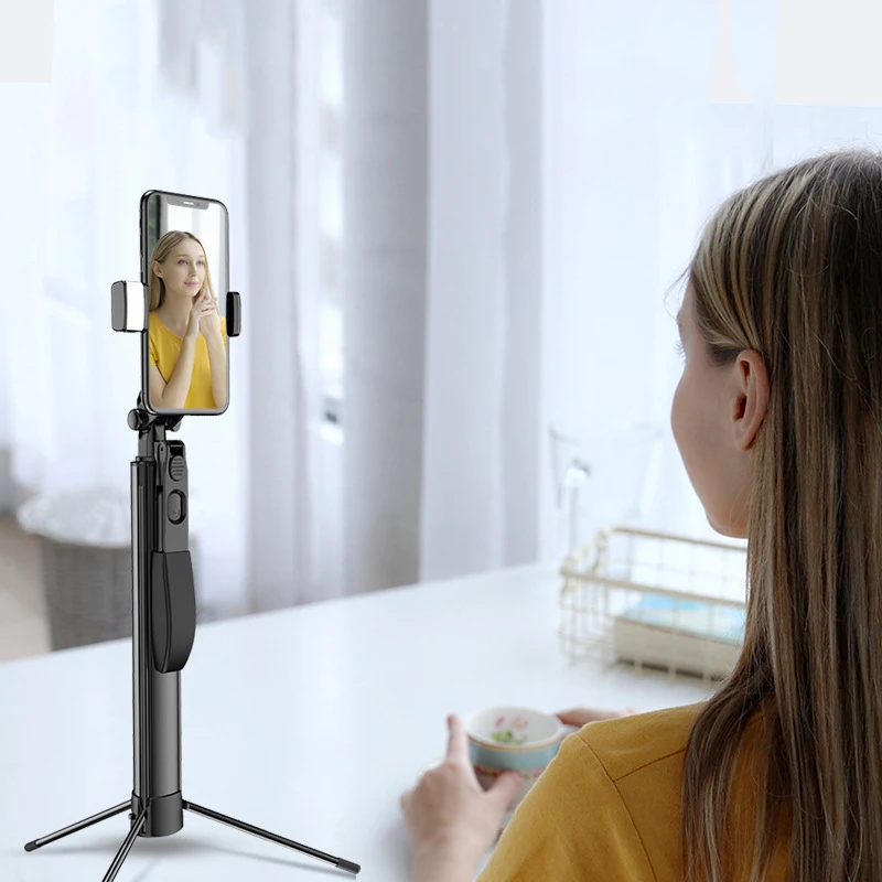 Новый Стиль Мини Bluetooth селфи палка Выдвижной Штатив ручной анти встряхивание