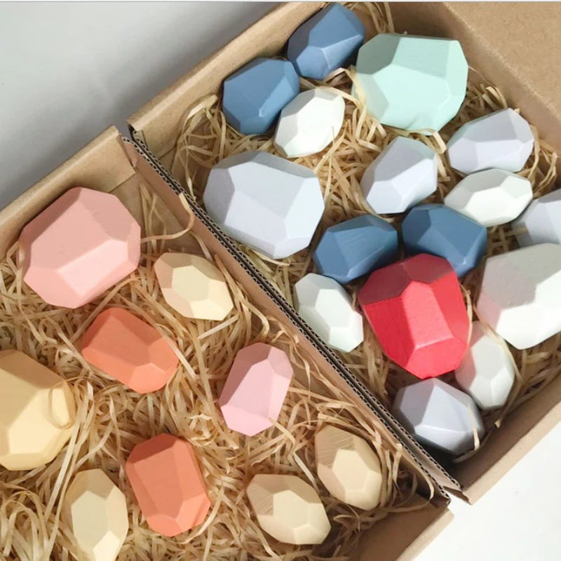 

Конструктор детский деревянный цветной камень Дженга, обучающая игрушка, креативная игра в скандинавском стиле, радужная игрушка в подарок