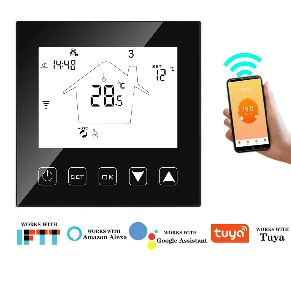 Умный контроллер температуры для котлов термостат бойлера с Wi-Fi клапаном