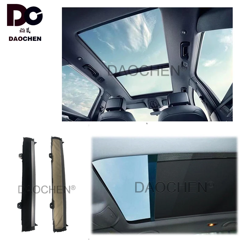 Car Panoramic Sunroof Roller Shutter Accessories Suitable For Audi Q5 Tiguan Assembly Sunshade And Sunscreen Curtain Cloth