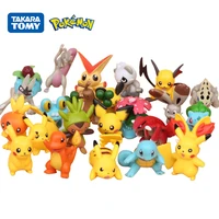 new 24pcsset 4 5cm pokemon figure action toys pikachu squirtle bulbasaur greninja mewtwo anime collect model kids birhtday gift