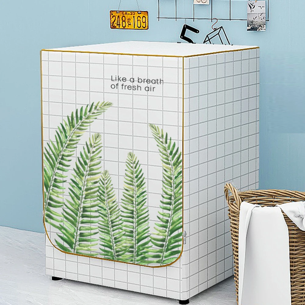 

Washing Machine Cover Modern Minimalist Silver-plated Oxford Cloth Drum Automatic Waterproof Sunscreen Dust Cover