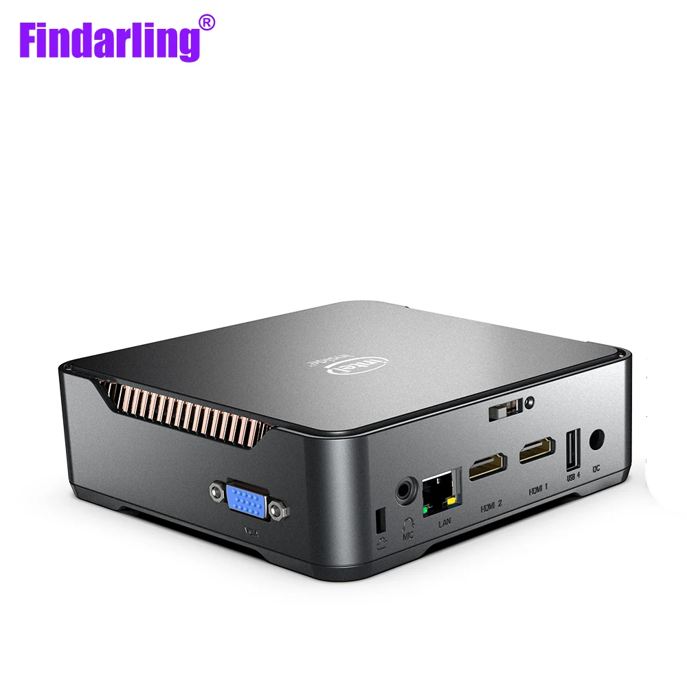 GK3V Mini PC Intel Celeron J4125 Quad Core 8GB RAM 128GB/256GB Windows 10 Dual WIFI, 4K 60Hz WIN10 Genuine Desktop PC HTPC