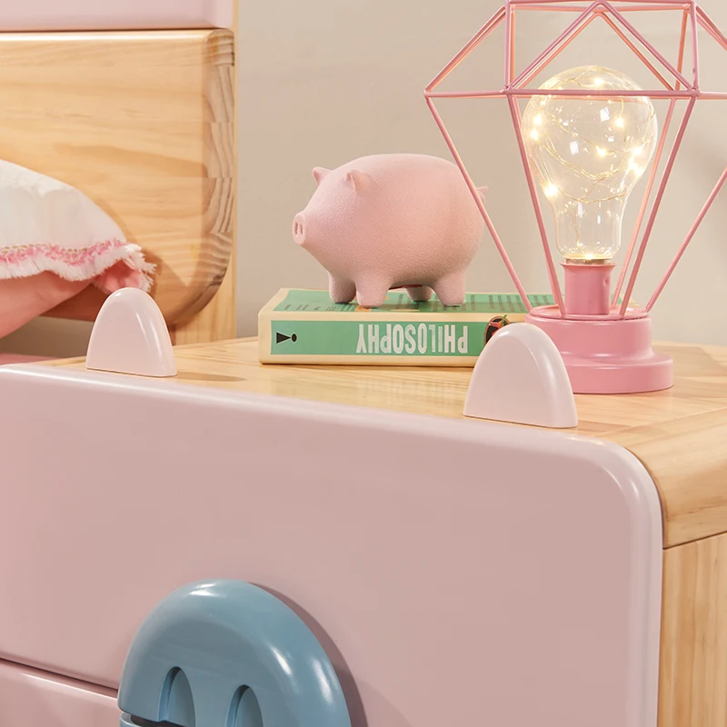 Шкафчики для сна из твердой древесины тумбочки хранения детей прикроватные