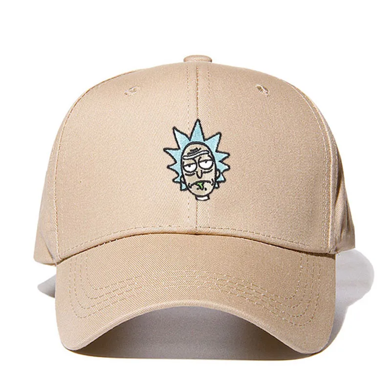 Рик и Морти хаки папа шляпа Crazy Rick бейсболки женские Американский Аниме хлопок вышивка Snapback аниме любителей кепки для мужчин