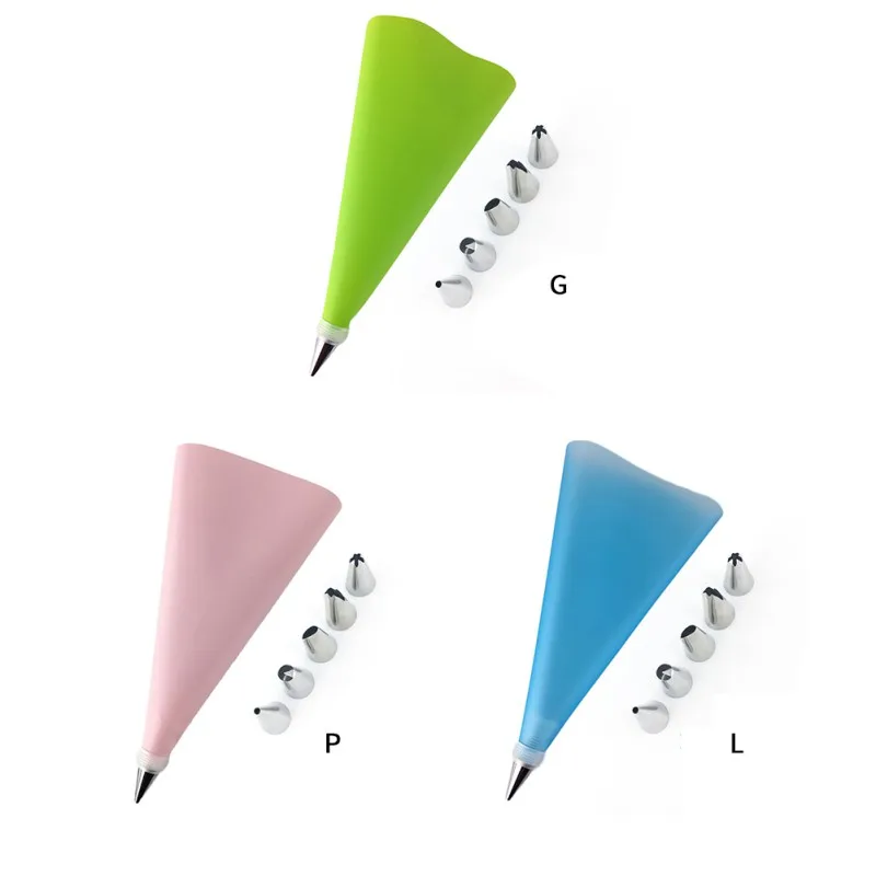 Новые инструменты для торта из 8 штук наборы маленькая нержавеющая сталь 6 сопла 12