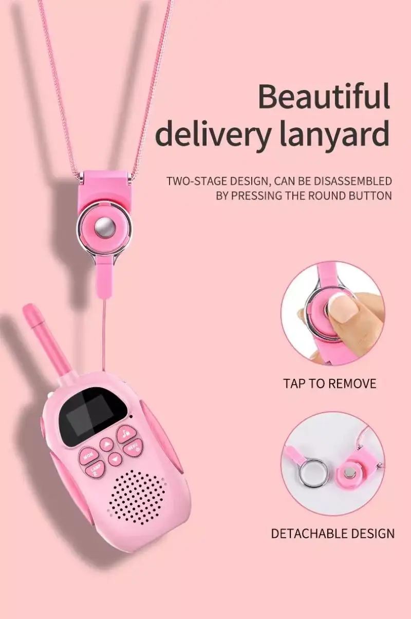 Новинка 2021 детская портативная беспроводная рация 3 км наружное взаимодействие