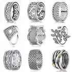 Женское серебряное кольцо с листьями 1:1 и надписью Never-me-not