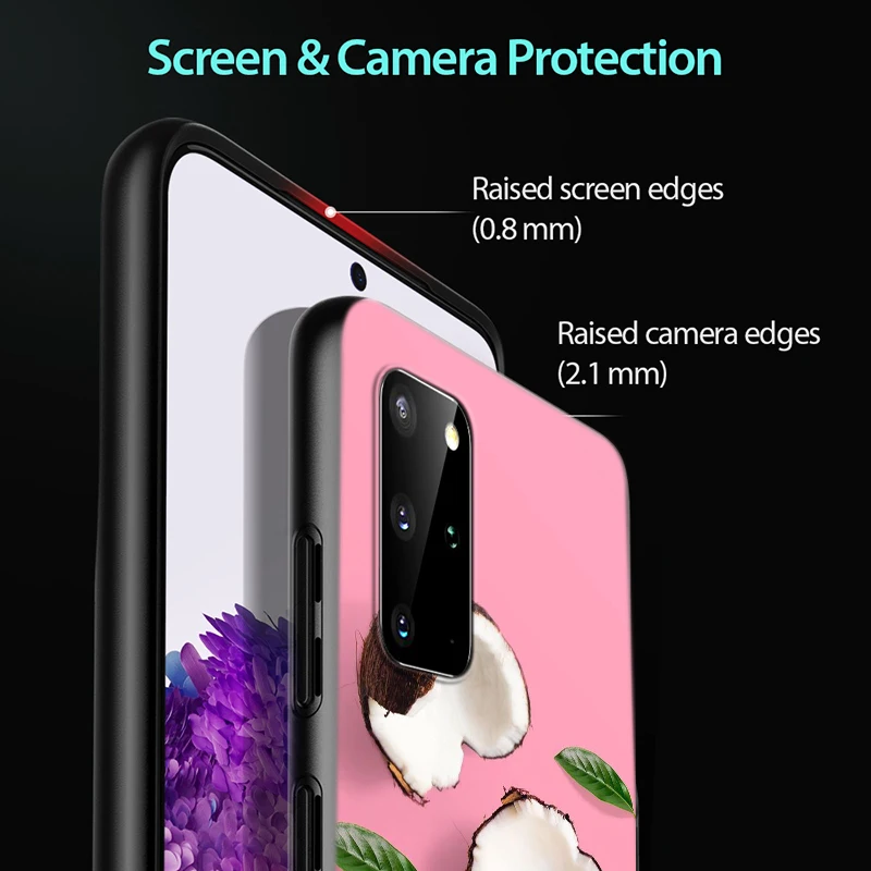 

summer cool coconut Black Cover For Samsung Galaxy S20 Ultra Plus A01 A11 A21 A31 A40S A41 A51 A70S A71 A91 Phone Case