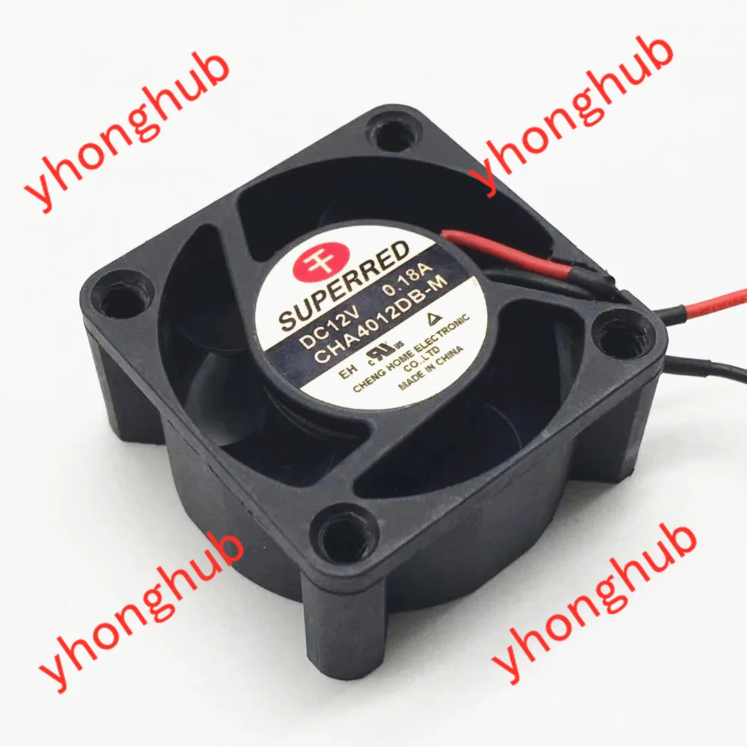 Superred CHA4012DB M DC 12V 0.18A 40x40x20 мм 2 провод Сервер вентилятор охлаждения|square fan|server fan40x40x20mm