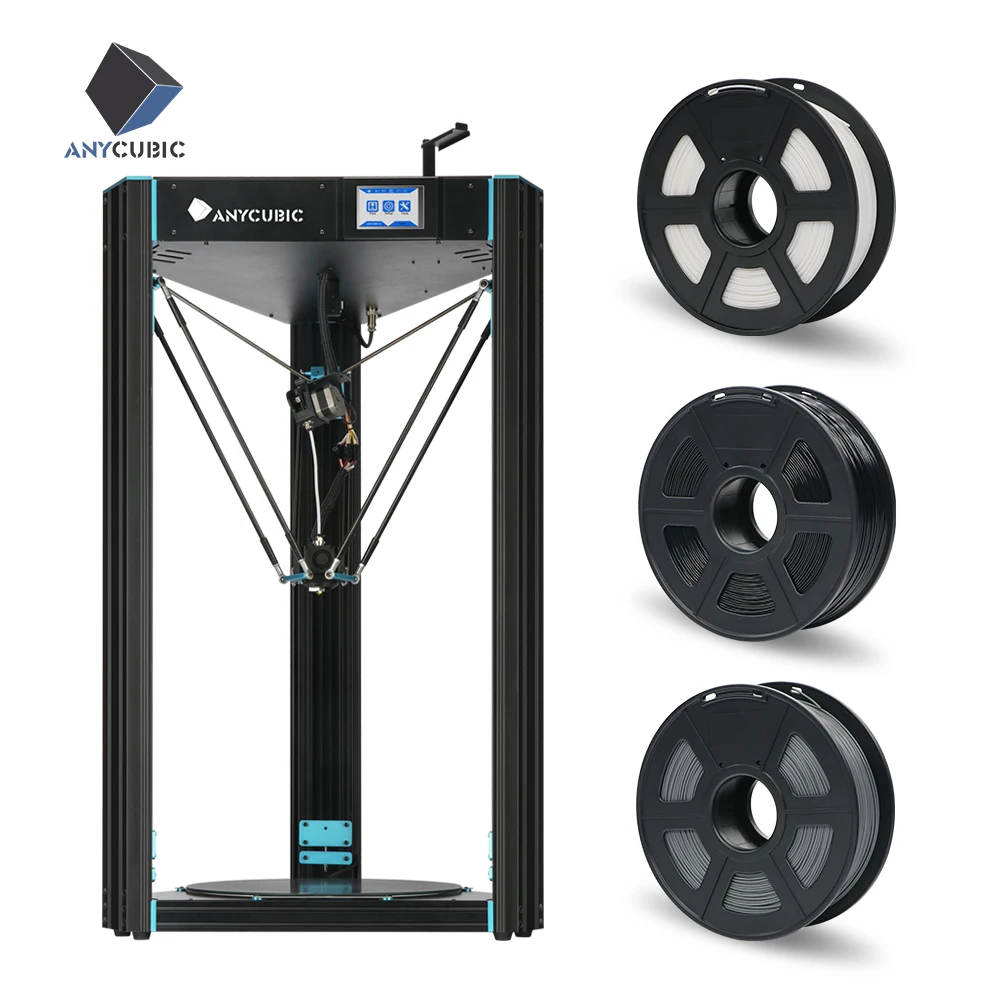 ANYCUBIC Predator 3d принтер размера плюс 370*370*455 мм Kossel предварительно собранный