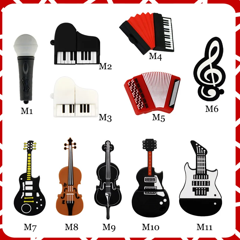 Микрофон/фортепиано/Флешка в виде гитары usb флэш накопитель 64 ГБ 32 16 8 4