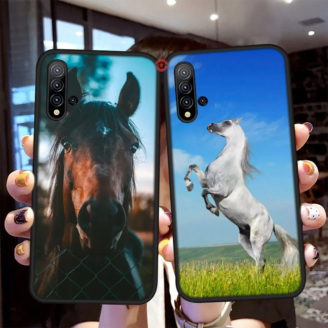 Мягкий силиконовый чехол Y33 Horse Mustang для Huawei Y5 Y6 Y7 Y9 Prime P9 Lite Smart Mini | Мобильные