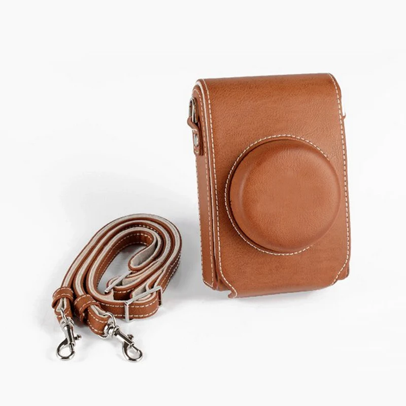 

portable micro single camera bag for Panasonic DMC-ZS110 ZS220 TZ110 TZ200 TZ202 TX2 LX100 LX100II PU leather Case Cover shell