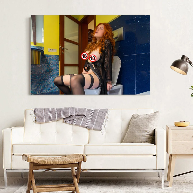 Пикантные женский Черный пижамы обильное теле фото декоративные картины