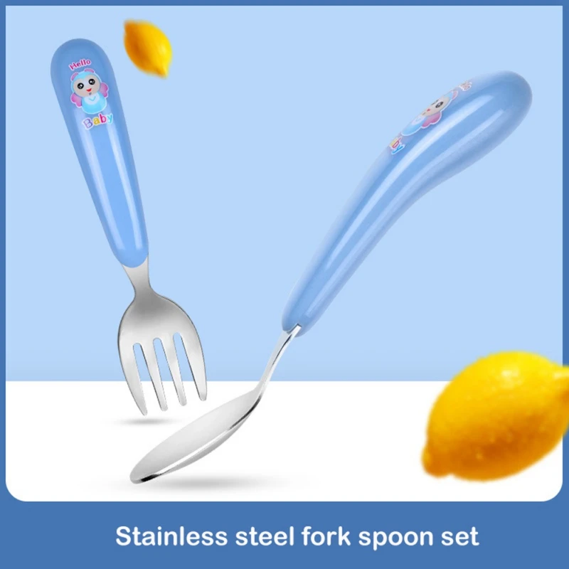 Милые столовые приборы с героями мультфильмов для маленьких детей ложка из