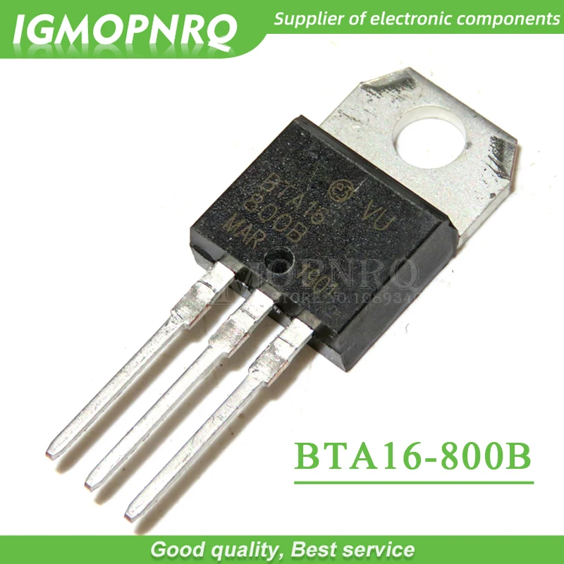 10 шт. новые оригинальные Триаки BTA16 на 16 ампер 800 в TO 220 В 1/2/2/2 шт.|triac bta16|c c |