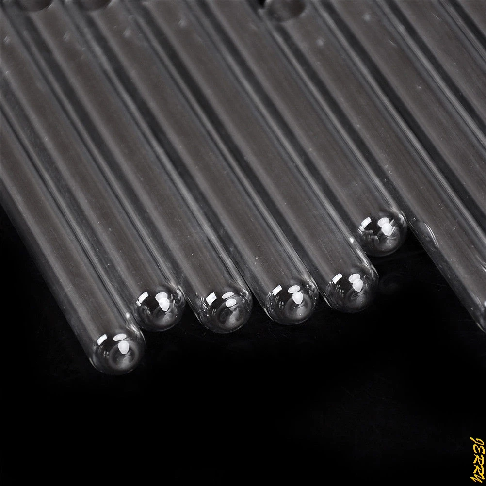 

New 10pcs/batch Transparent Pyrex Glass Blow Tube 100mm Long Thick Wall Test Tube 10*100mm