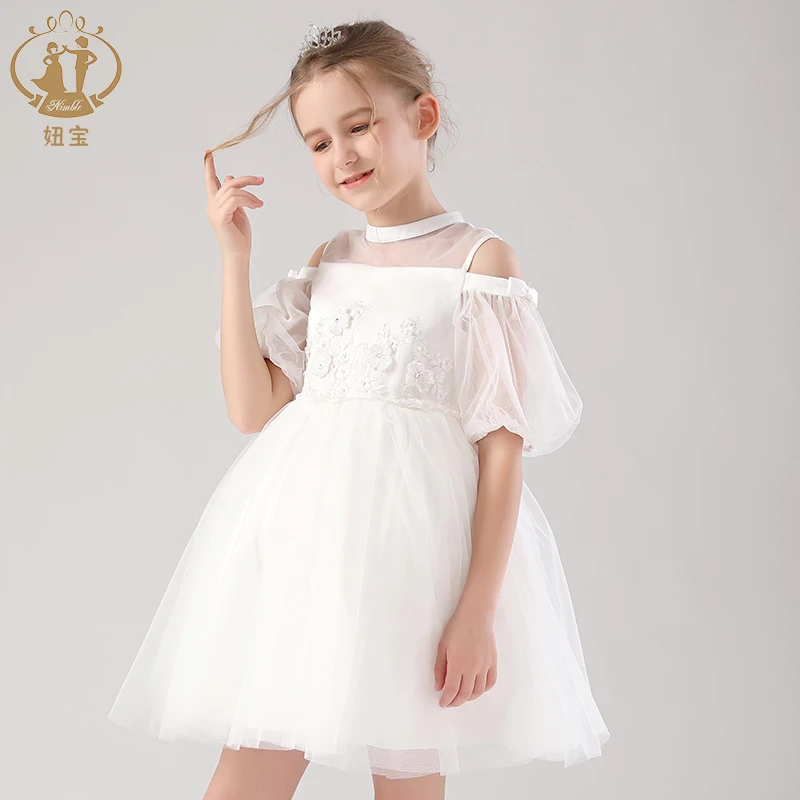 Платье принцессы с цветочным принтом для девочек лето 2021 платье открытыми