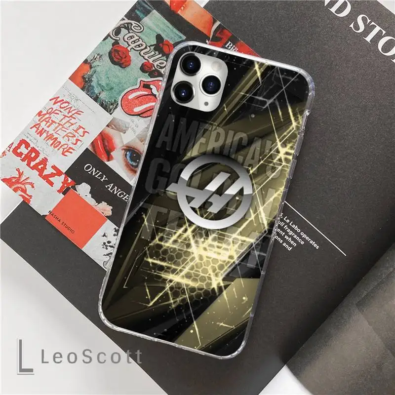 

F1 Team Haas logo Phone Cases For iphone 12 5 5s 5c se 6 6s 7 8 plus x xs xr 11 pro max mini